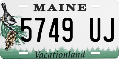 ME license plate 5749UJ
