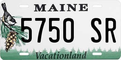 ME license plate 5750SR