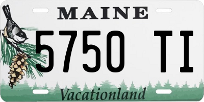 ME license plate 5750TI