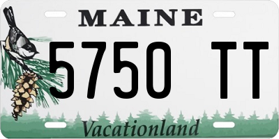ME license plate 5750TT