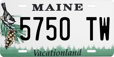 ME license plate 5750TW