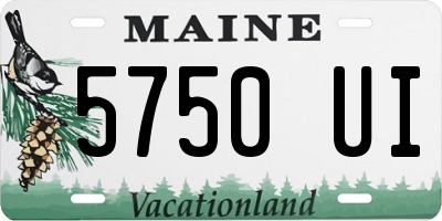 ME license plate 5750UI