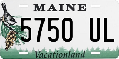 ME license plate 5750UL