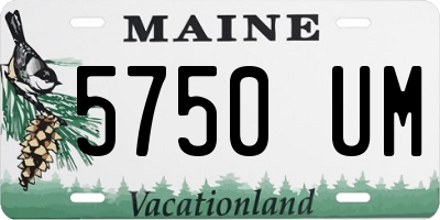 ME license plate 5750UM