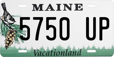 ME license plate 5750UP