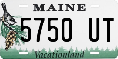 ME license plate 5750UT