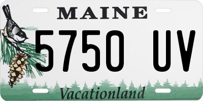 ME license plate 5750UV