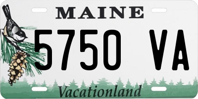 ME license plate 5750VA