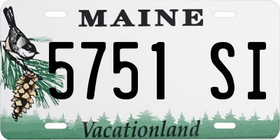 ME license plate 5751SI