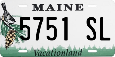 ME license plate 5751SL