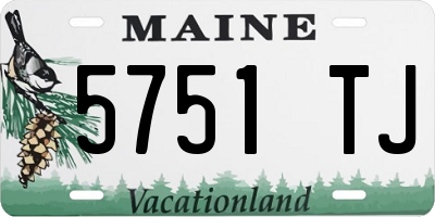 ME license plate 5751TJ