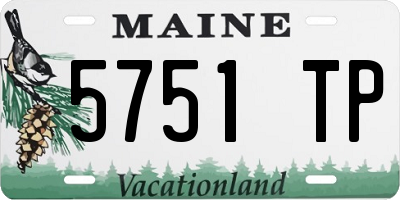 ME license plate 5751TP