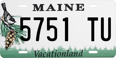 ME license plate 5751TU