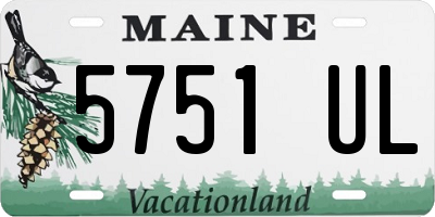 ME license plate 5751UL