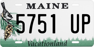 ME license plate 5751UP