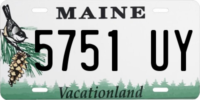 ME license plate 5751UY