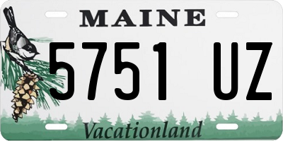 ME license plate 5751UZ