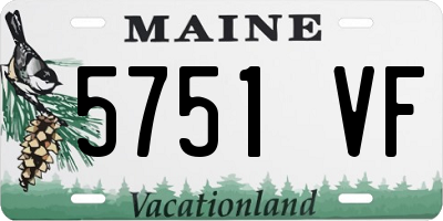 ME license plate 5751VF