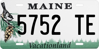 ME license plate 5752TE