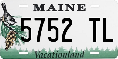 ME license plate 5752TL