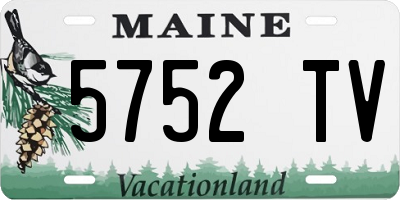 ME license plate 5752TV