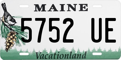ME license plate 5752UE