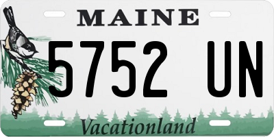 ME license plate 5752UN