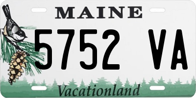 ME license plate 5752VA