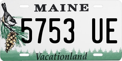 ME license plate 5753UE