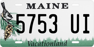 ME license plate 5753UI