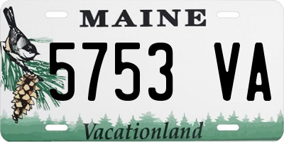 ME license plate 5753VA