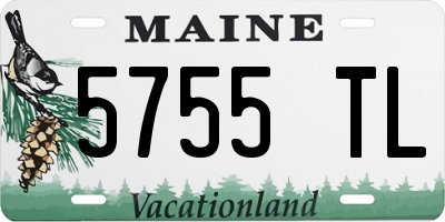 ME license plate 5755TL