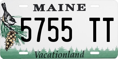 ME license plate 5755TT