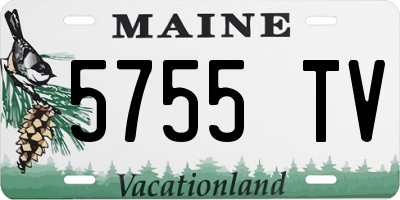 ME license plate 5755TV