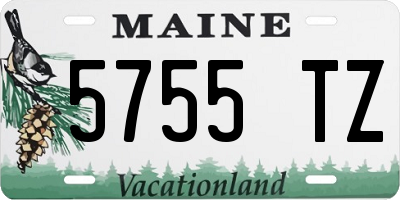 ME license plate 5755TZ