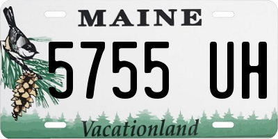 ME license plate 5755UH