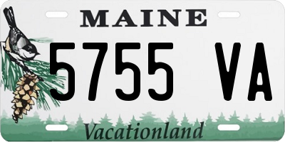 ME license plate 5755VA