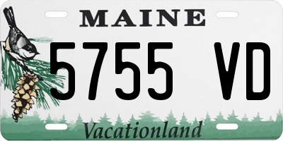 ME license plate 5755VD
