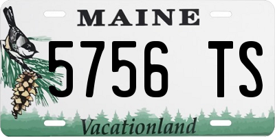 ME license plate 5756TS