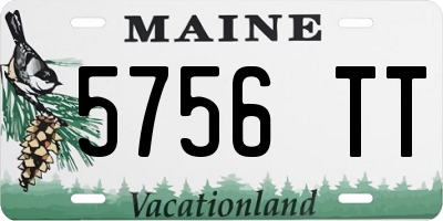 ME license plate 5756TT