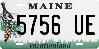 ME license plate 5756UE