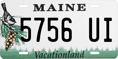 ME license plate 5756UI