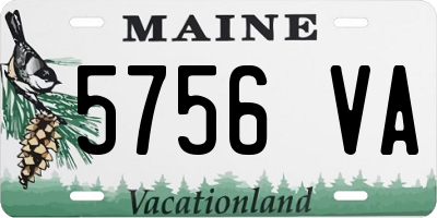 ME license plate 5756VA