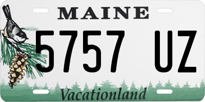 ME license plate 5757UZ