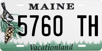 ME license plate 5760TH