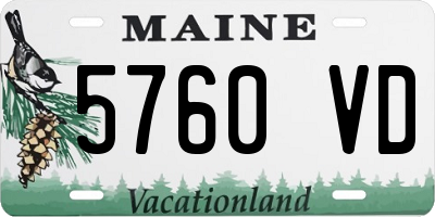 ME license plate 5760VD