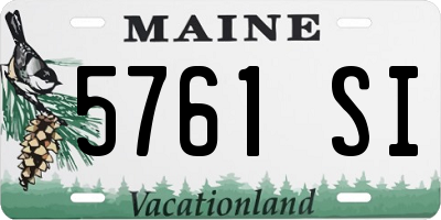 ME license plate 5761SI