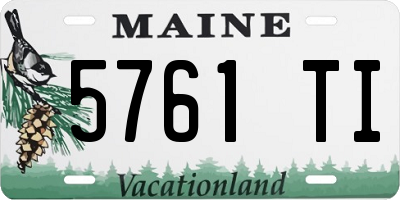 ME license plate 5761TI