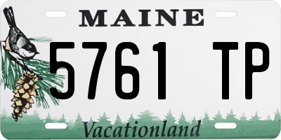 ME license plate 5761TP