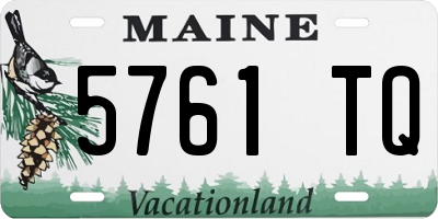 ME license plate 5761TQ